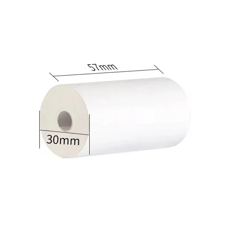 Papel térmico para câmera de impressão instantânea, branco, 57*30mm, papel de impressão para câmeras infantis, acessórios de reposição, peças para crianças