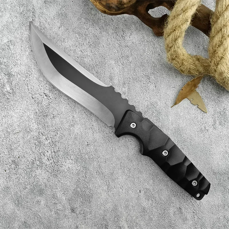 

JL Straight Knife 5Cr13Mov Blade ABS Handle Multi-fuctional Portable Cutting High-strength Camping Survival Knife Gitfs for Man