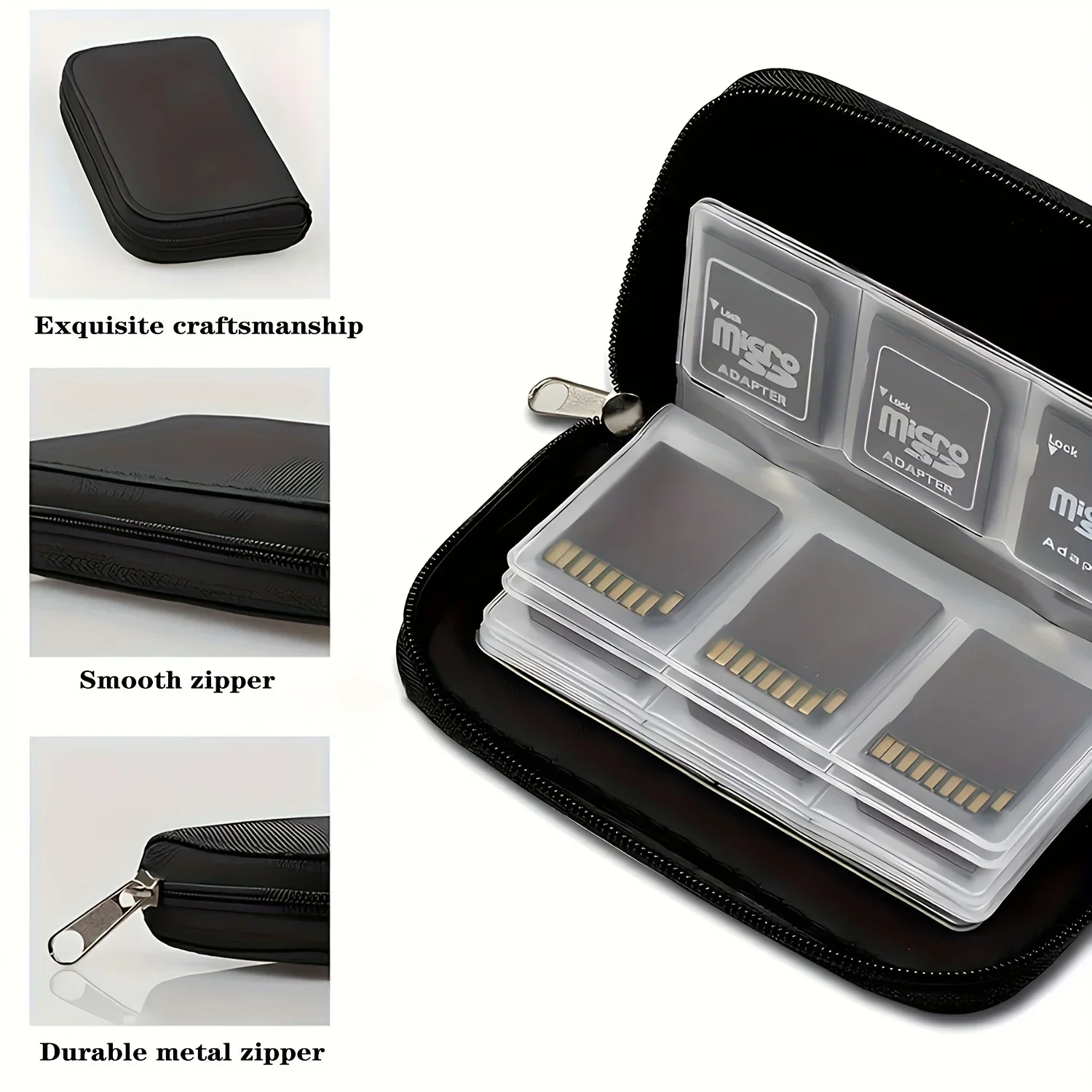 Memory Card Storage Bag Carrying Case Holder Wallet 22 Slots for CF/SD/Micro SD/SDHC/MS/DS Game Accessories memory card box image 4