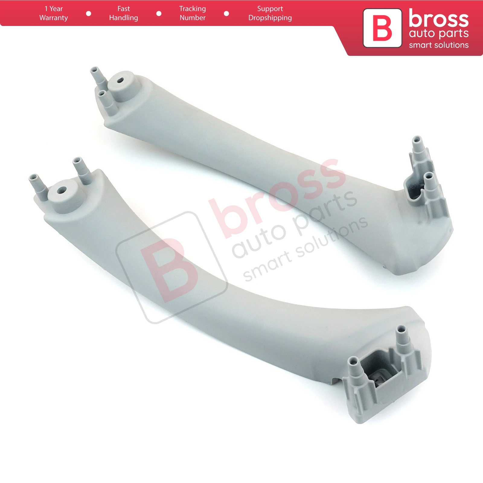 BDP1053 Inner Door Handle Pull Strap Bracket Gray 51417230849 51417230850 Left Right for BMW 3 E90 E91 Sedan Wagon 2004-2012