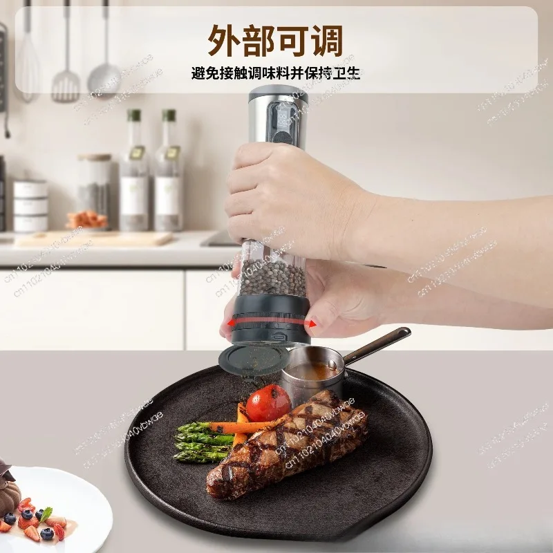Grinder Kitchen Appliances Electric Grinder Stainless Steel Rechargeable Pepper Mill