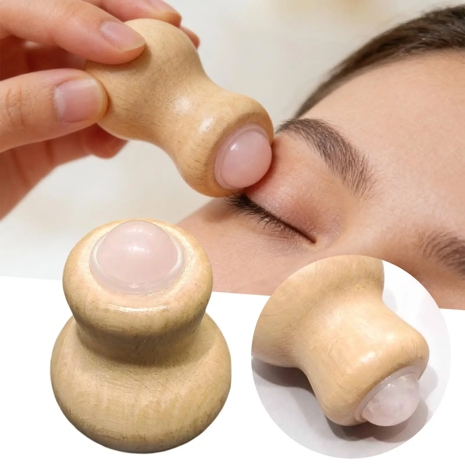 

Face Massage Roller Portable Household Manual Skin Care Tool Detachable Ball Handheld Massager for Muscle Massaging Dance Neck
