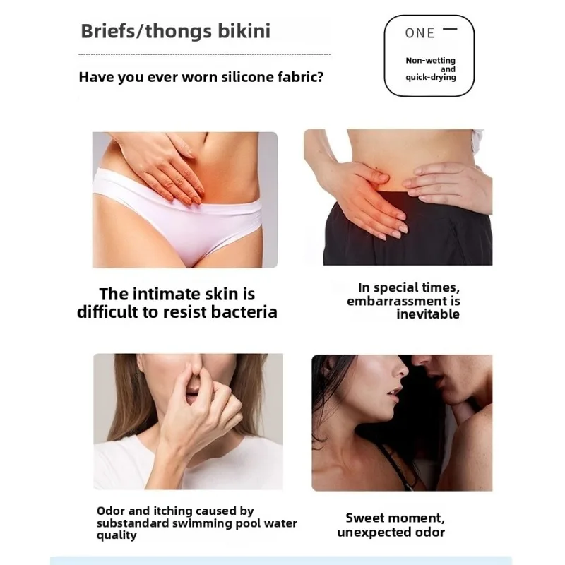 Celana Renang Silikon Celana Dalam Pinggang Rendah Celana Dalam Silika Pakaian Dalam Wanita Anti Malu Celana Dalam Nyaman Bernapas