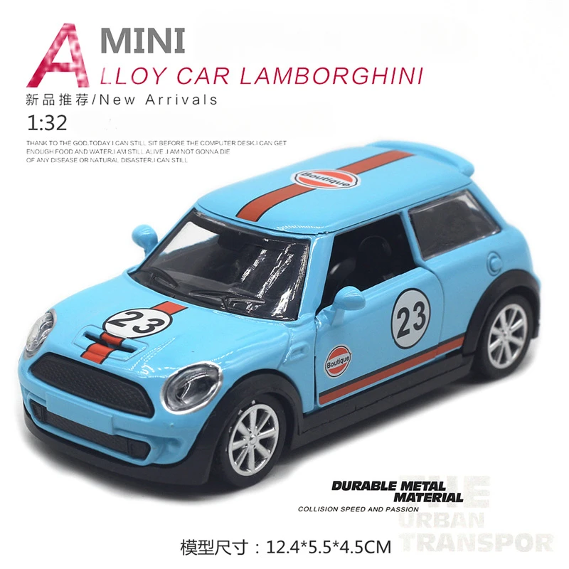 1:32 Mini Cooper Oldtimer Legierung Modell Diecast Metall Auto Fahrzeuge Modell Simulation Miniatur Maßstab Kinder Spielzeug Geschenk