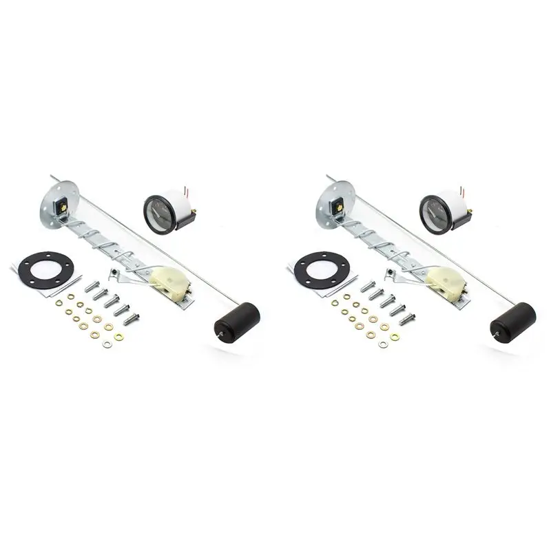 

Firmly 2X Auto Fuel Level Gauge 0-90Ohms 12V/24V Oil Tank Level 52Mm Universal Car Marine