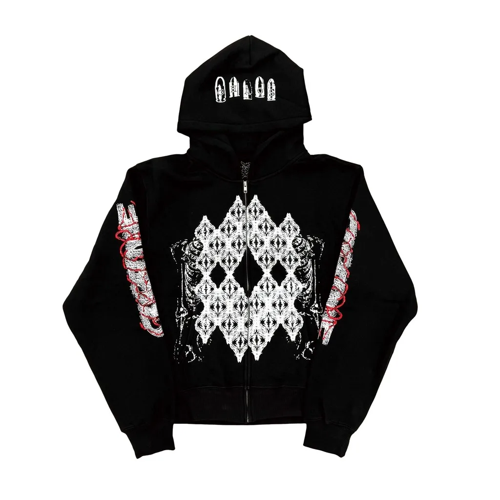 New Men Ken carson Antagonist 2.0 Merch Bullet Pullover Hoodies Hoody Hooded Sweatshirts Velvet Cotton Thick Fleece US E157