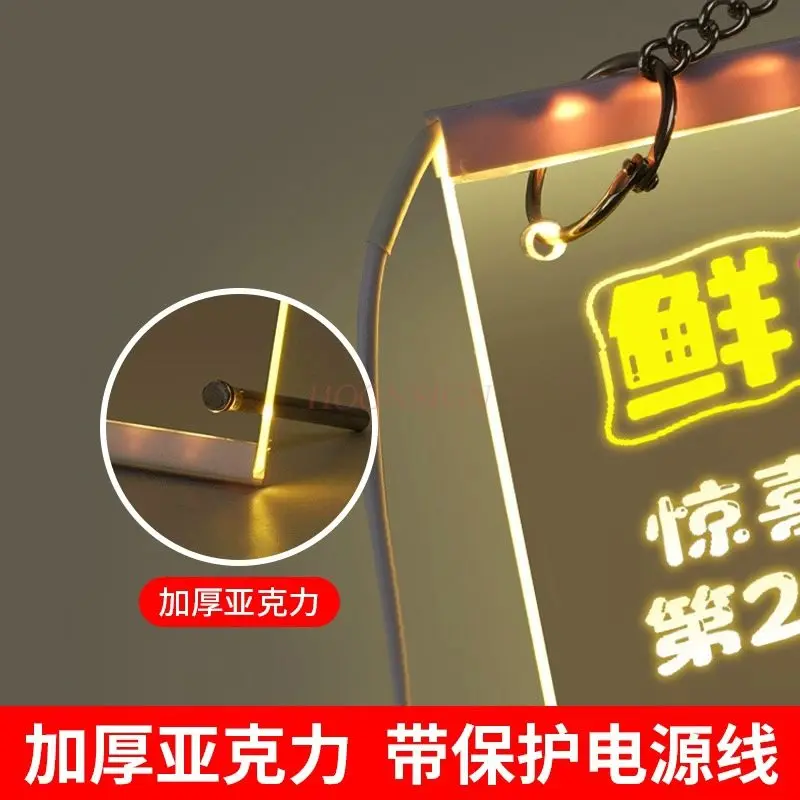 1pcs Fluorescent board, handwritten luminous advertising board, stall display board, LED light board, creative menu table board