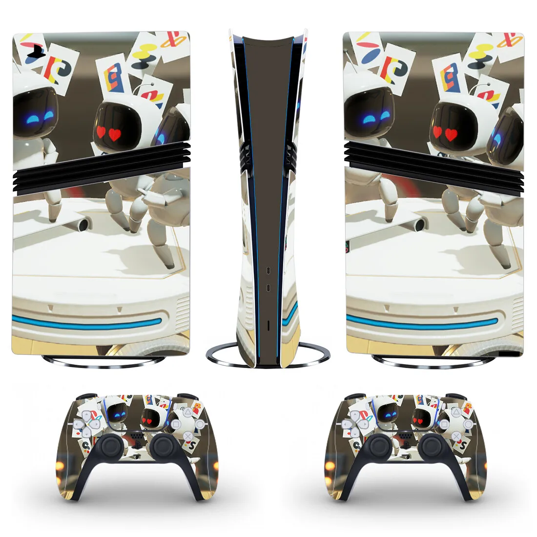 Astro's Playroom PS5 Pro pegatina de piel Digital Protector calcomanía cubierta para controlador de consola PS5 Pro pegatina de piel vinilo