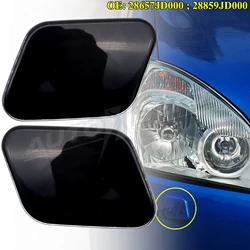 Cubierta de boquilla de arandela de Faro, 28658JD000, 28858JD000, para Nissan Qashqai Dualis J10 2006-2010, tapa de parachoques delantero derecho e izquierdo