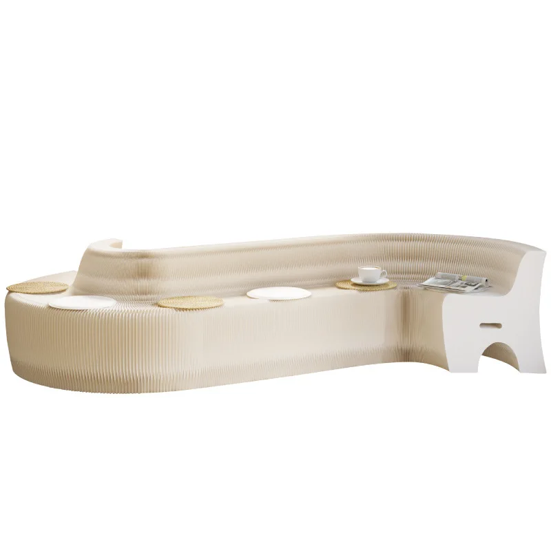 

Organ backrest sofa foldable storage length adjustable creative variety low-key elegant paper stool