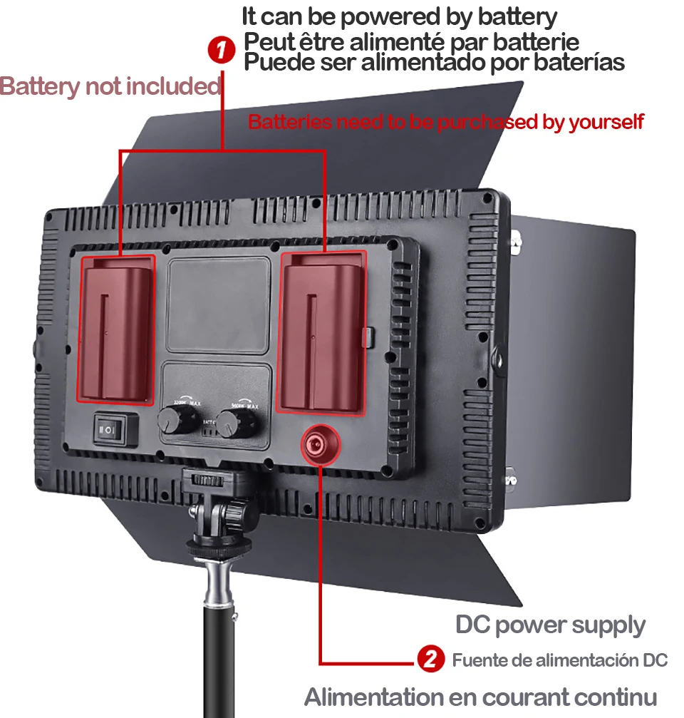 LED Photo Studio Light For Youbute Game Live Video Lighting On Camera 40W/50W Portable Video Recording Photography Panel Lamp