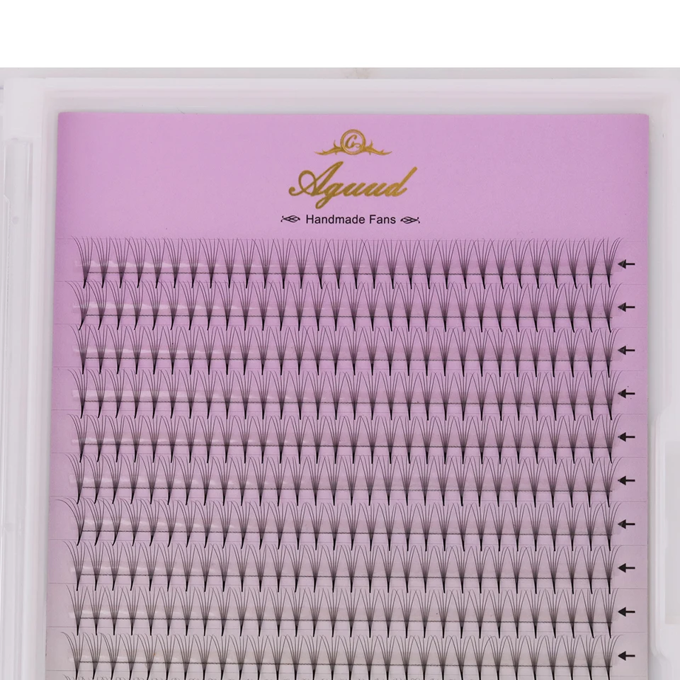 AGUUD XL Tray 480 Fächer Super Schmale Fächerwimpern mit Dünner Spitze Vorgefertigte Wimpernfächer 4D 5D 6D 7D 8D Russische Volumen-Wimpernverlängerung Make-up – Detail 12