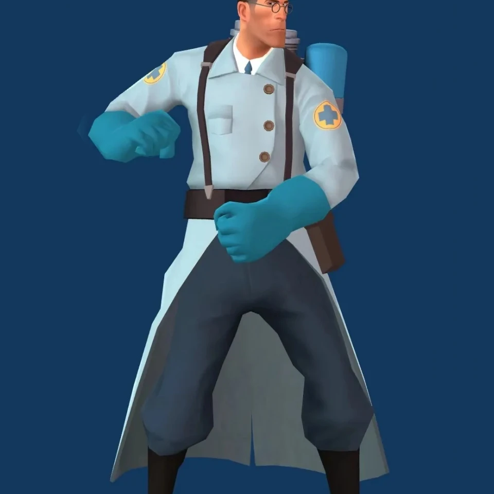 High Quality Team Fortress 2 Medic Uniform Custom Cosplay Costume Helloween Christmas Party