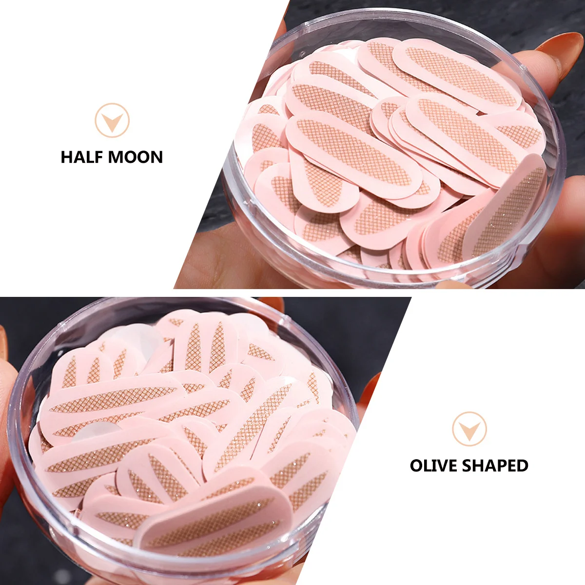 2pcs Double Stickers Natural Lace Mesh For Large Eyes Soft Cotton Material Eyelid Tape Fabric Female Eyelid Tape Makeup Tool