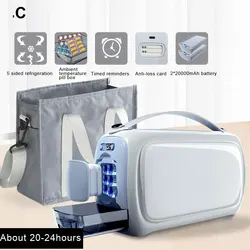 Portable Insulin Refrigerator Rechargeable Battery Carry-on Home Car