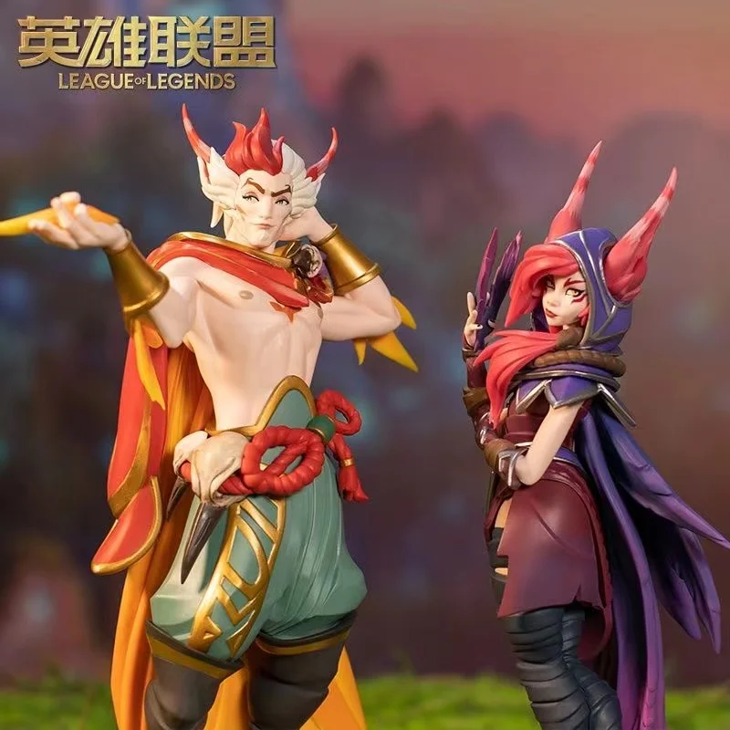 

League Of Legends LOL Anime Figurine Xayah Rakan Action Figure Gaming Peripherals Series mediumsized sculpture Decoration Gifts