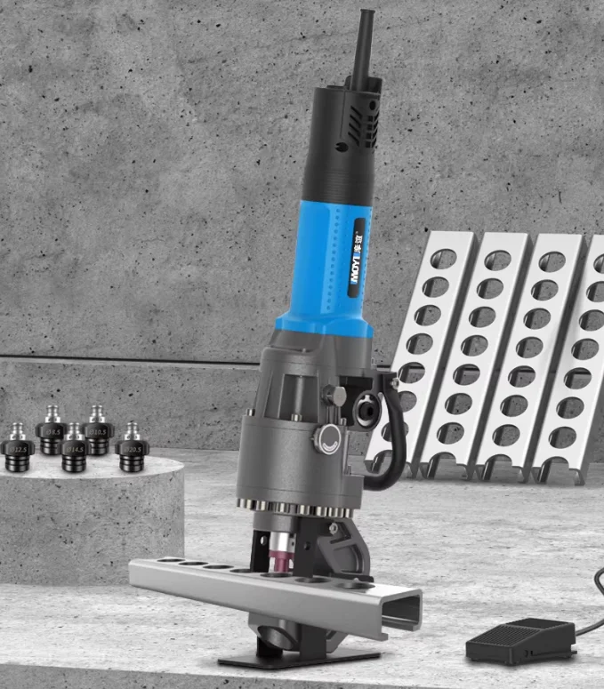 

Handheld 1800w Hydraulic Punching Machine Electric Angle Steel Channel Steel Drilling Tool Angle Iron Drilling Tool