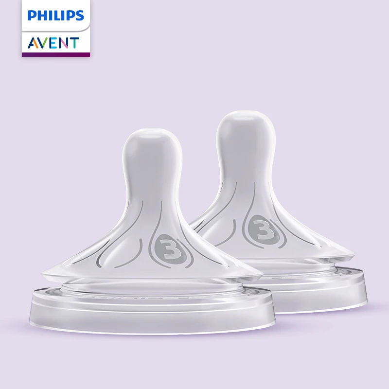 PHILIPS AVENT Wide caliber feeder replace nipple imitate breast milk nurse Newborn baby silica gel nipple Anti-Colic