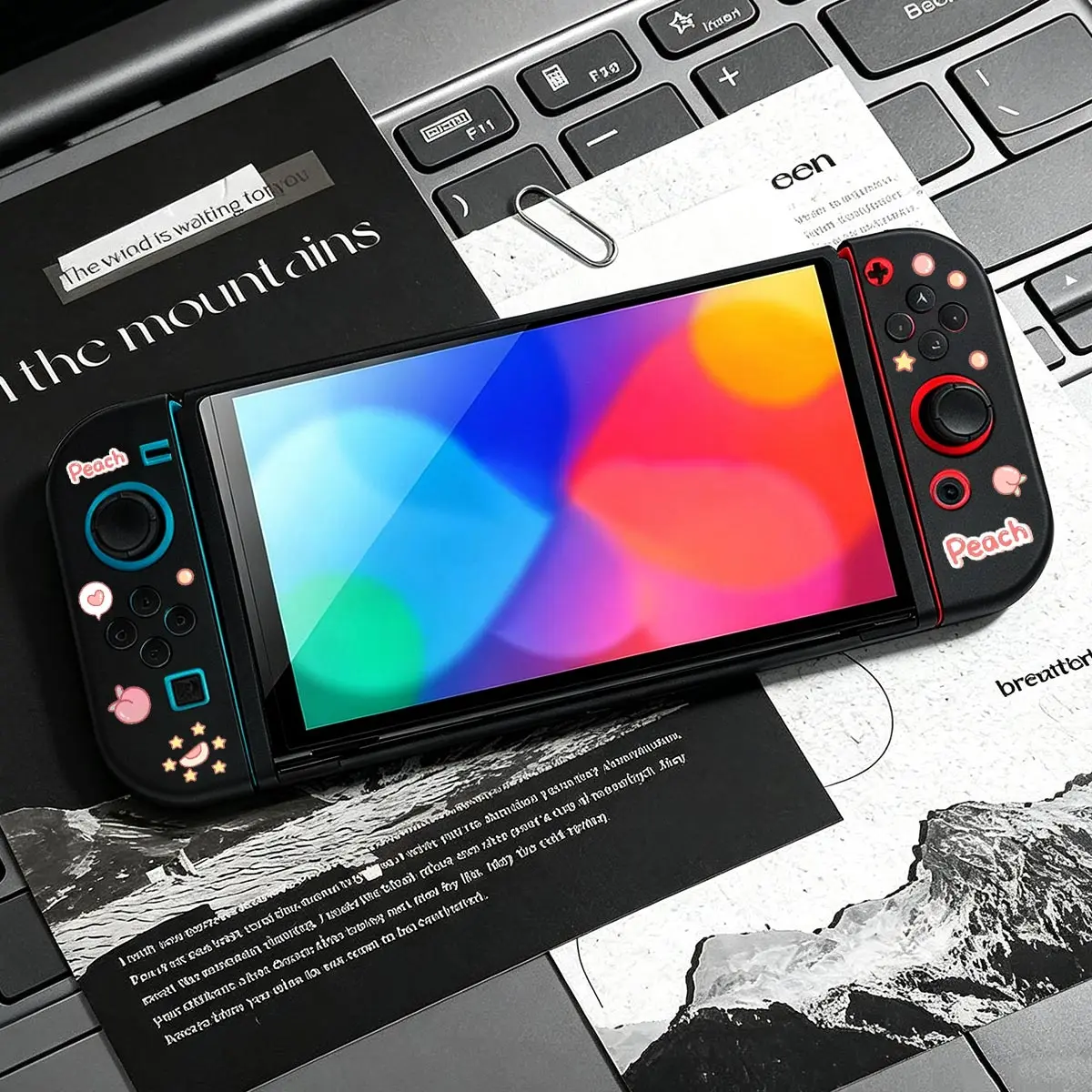 Anti-Falling Soft Shell Cover TPU Split Protective Case Anti-Scratch Shell Protector for Nintendo Switch NS Game Console
