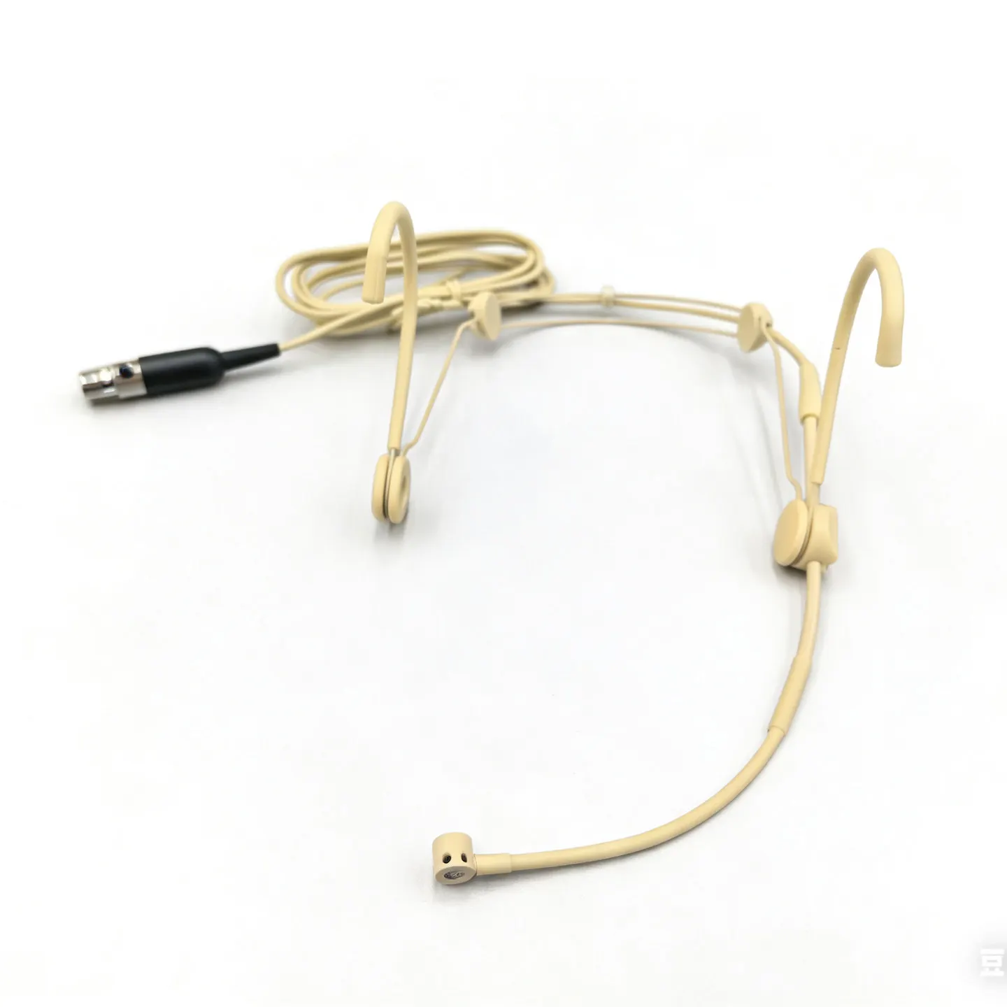 Skin Tone Wired Head Mounted Stage Performance Radio Headset Noise Reduction Ear Hanging Capacitive Microphone