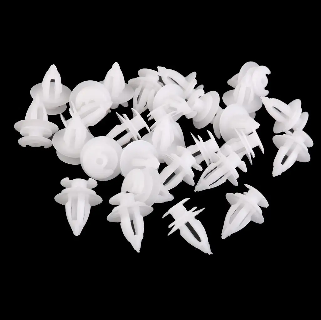 Nylon Door Trim Panel Retainers Clips for BMW E Series 51411973500 30Pcs