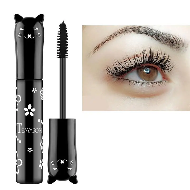 Mascara Makeup Classic French Cat Eyes Extreme Length False Lash Effect 6 Colors Mascara Feathery Soft Full Lashes Waterproof