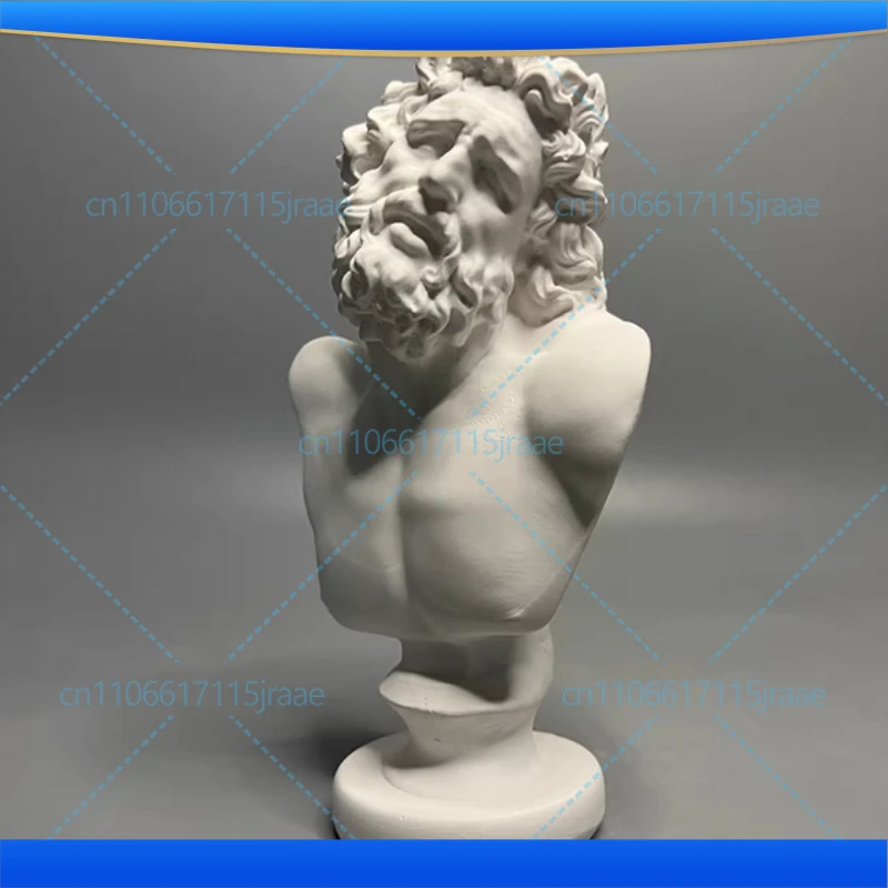 Greek Mythology Laocoon Plaster Statue Desk Decoration Ornaments Characters Sculpture Sketching Practice Coloring Teaching Tool