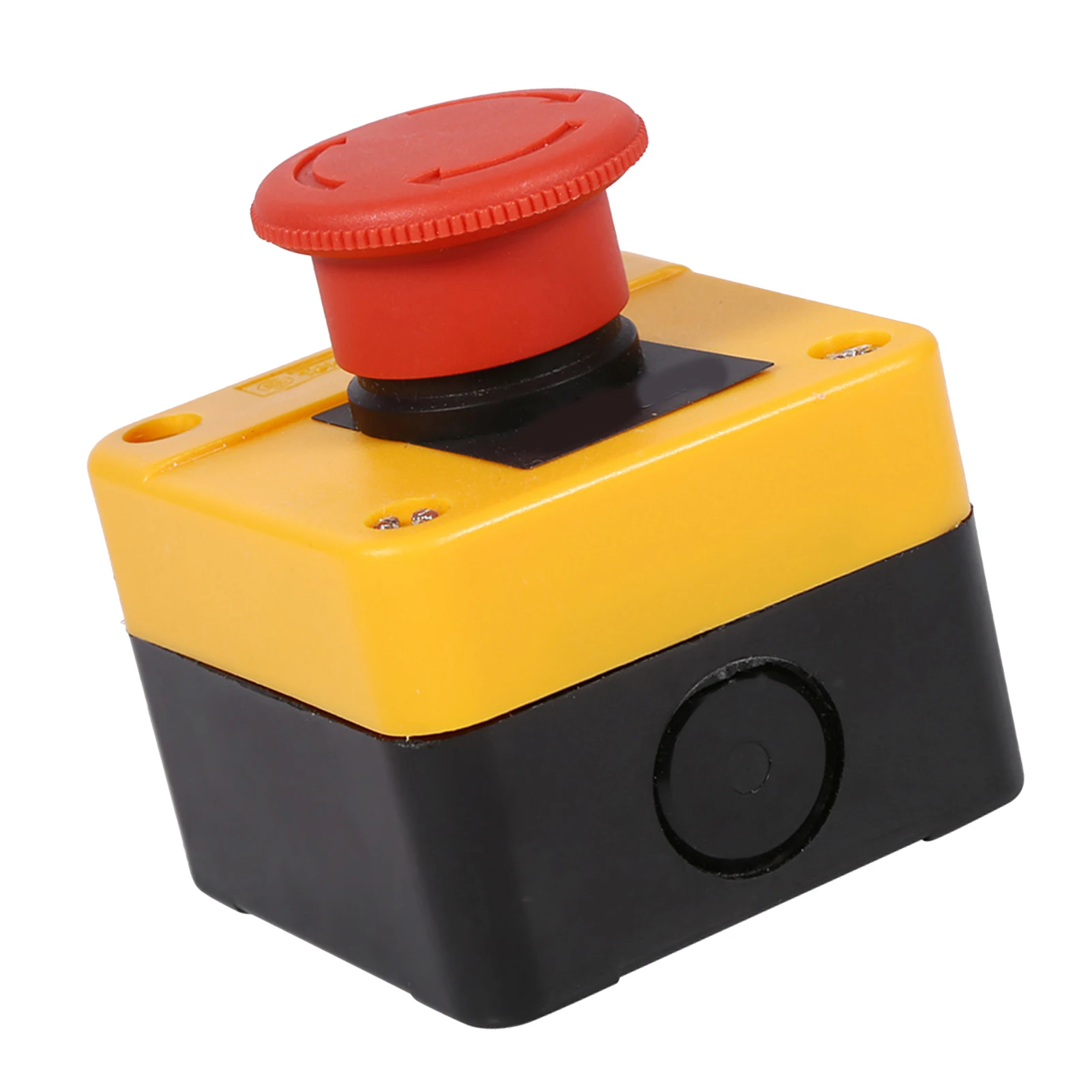 1Pc Emergency Stop Button 660V 10A Plastic Shell Red Sign Emergency Stop Mushroom Push Button Switch New