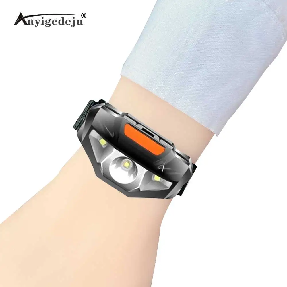 Night Cycling Running Fishing Portable Lamp LED Flashlight wristlight Strap wristlamp Torch Lantern with wrist band Use AA Light