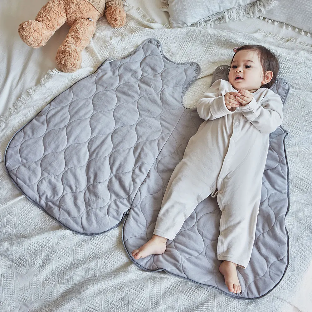 Sleeping Bags For Baby 0-24 Months Anti-Kick Blanket Infant Quilt Sleepwear 2.5Tog Stars Print Spring 100%Cotton Vest Sleepsacks