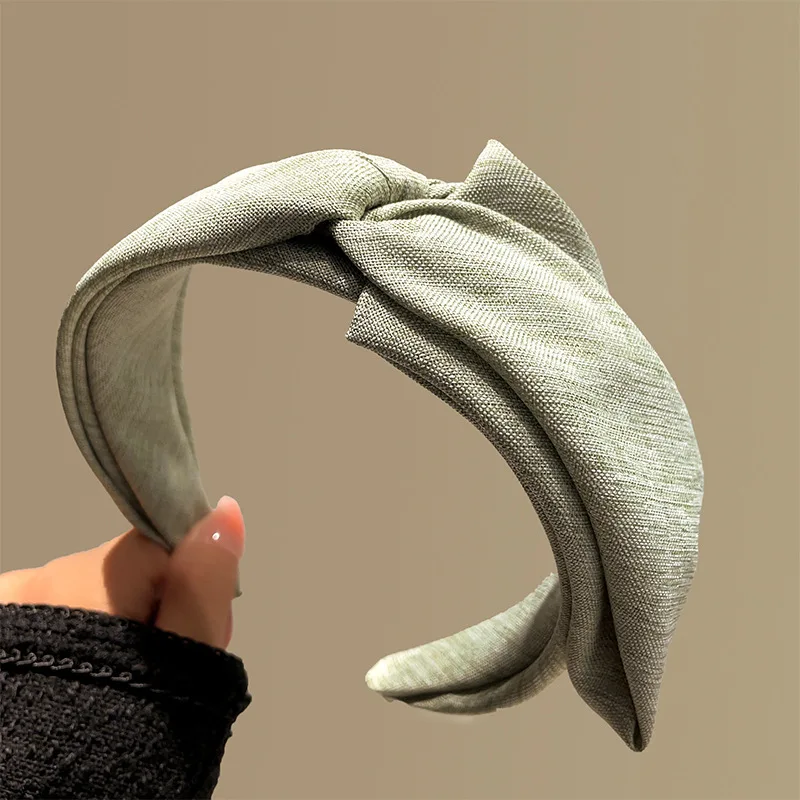 

Элегантная широкая повязка на голову для женщин, нескользящий обруч для волос в стиле ретро для высокой короны, ежедневное использование, мытье лица, офисный головной убор для поездок на работу