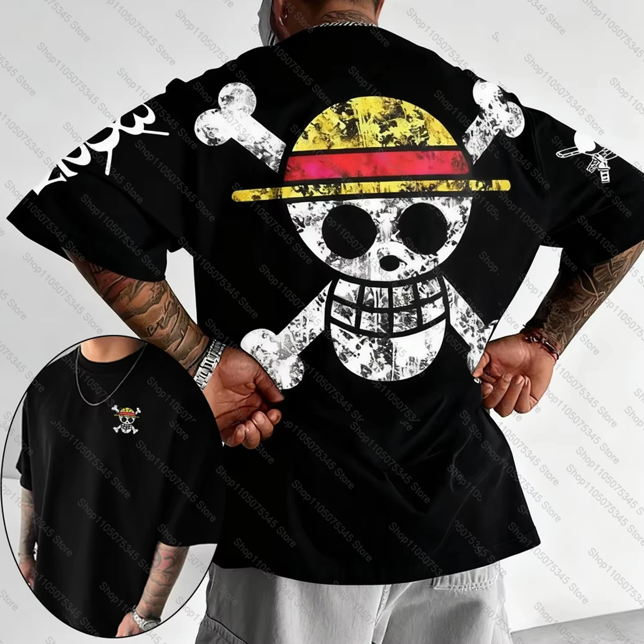 ワンピース日本アニメプリントメンズ Tシャツロロノア・ゾロ少年子供の原宿半袖キッズルフィ Tシャツ服