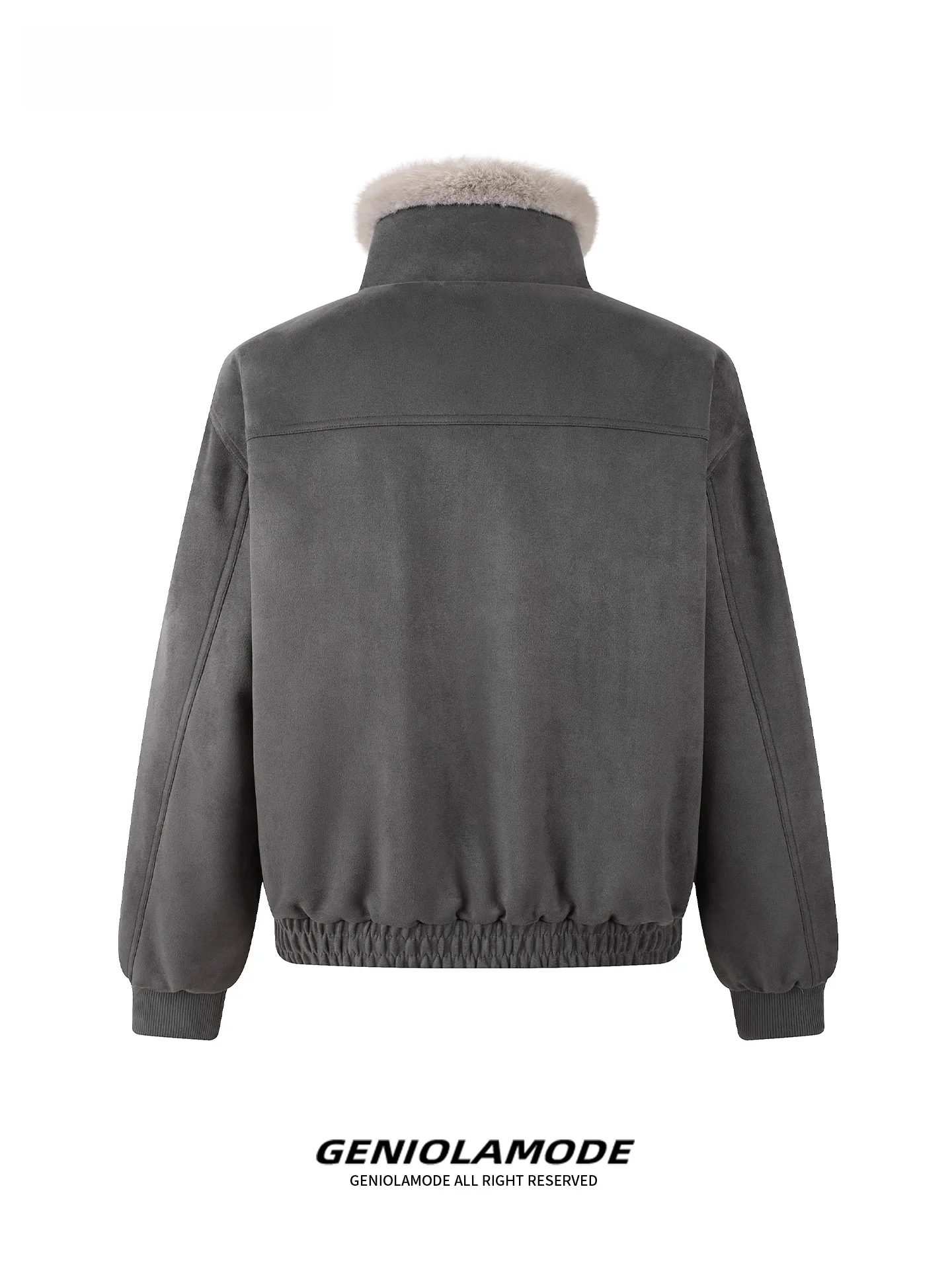 Genio Lamode American Sle Detroit Suede قطن Jaet Fce مبطن ريترو Jaet ملابس خارجية عالية الشارع عصرية للشباب غير رسمية