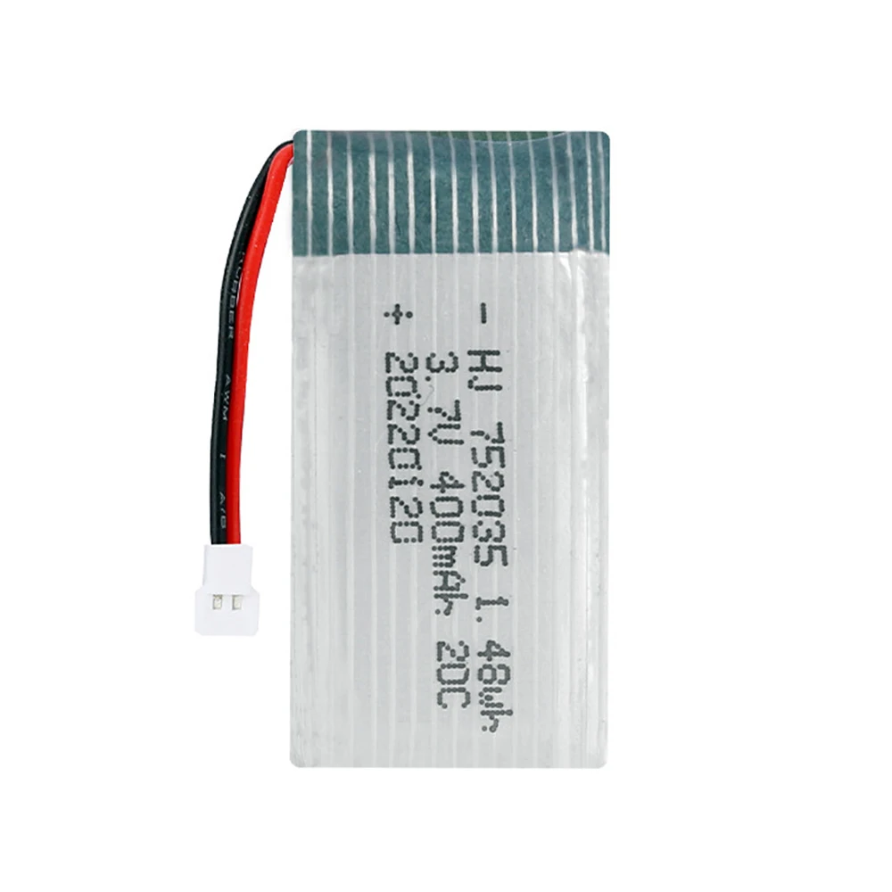 1-10PCS 3.7V 400mah bateria Lipo dla H107 H31 KY101 E33C E33 U816A V252 H6C 25C zdalnie sterowany Quadcopter Drone części zamienne