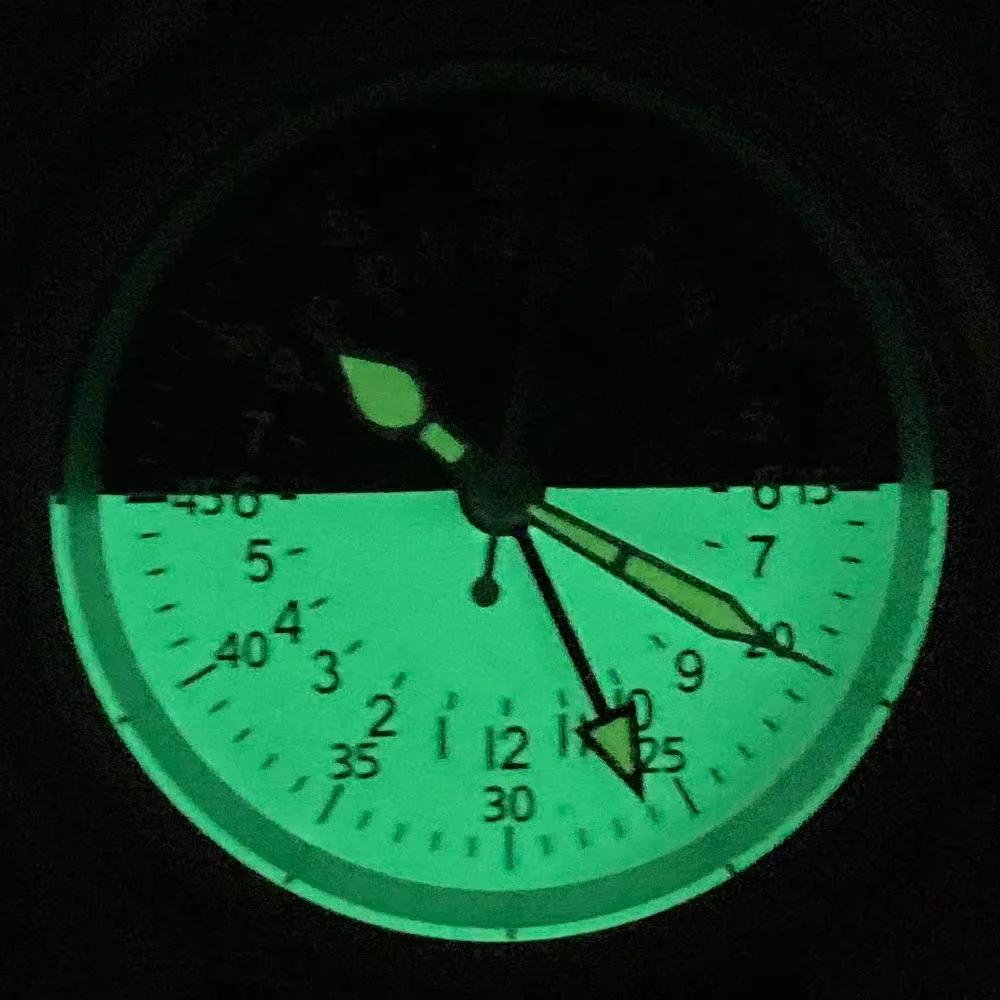 مزدوجة القبة الياقوت العسكرية الرملي 36 مللي متر ريترو 200 متر مقاوم للماء الرجال التلقائي NH34 GMT ساعات آلية مضيئة الهاتفي