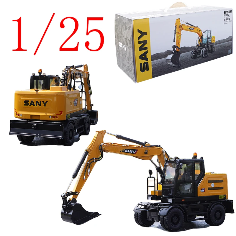 

Diecast 1/25 Scale SY Alloy Model Cars SY155W Excavator Play Vehicles Toys for Boys Gift Original Box