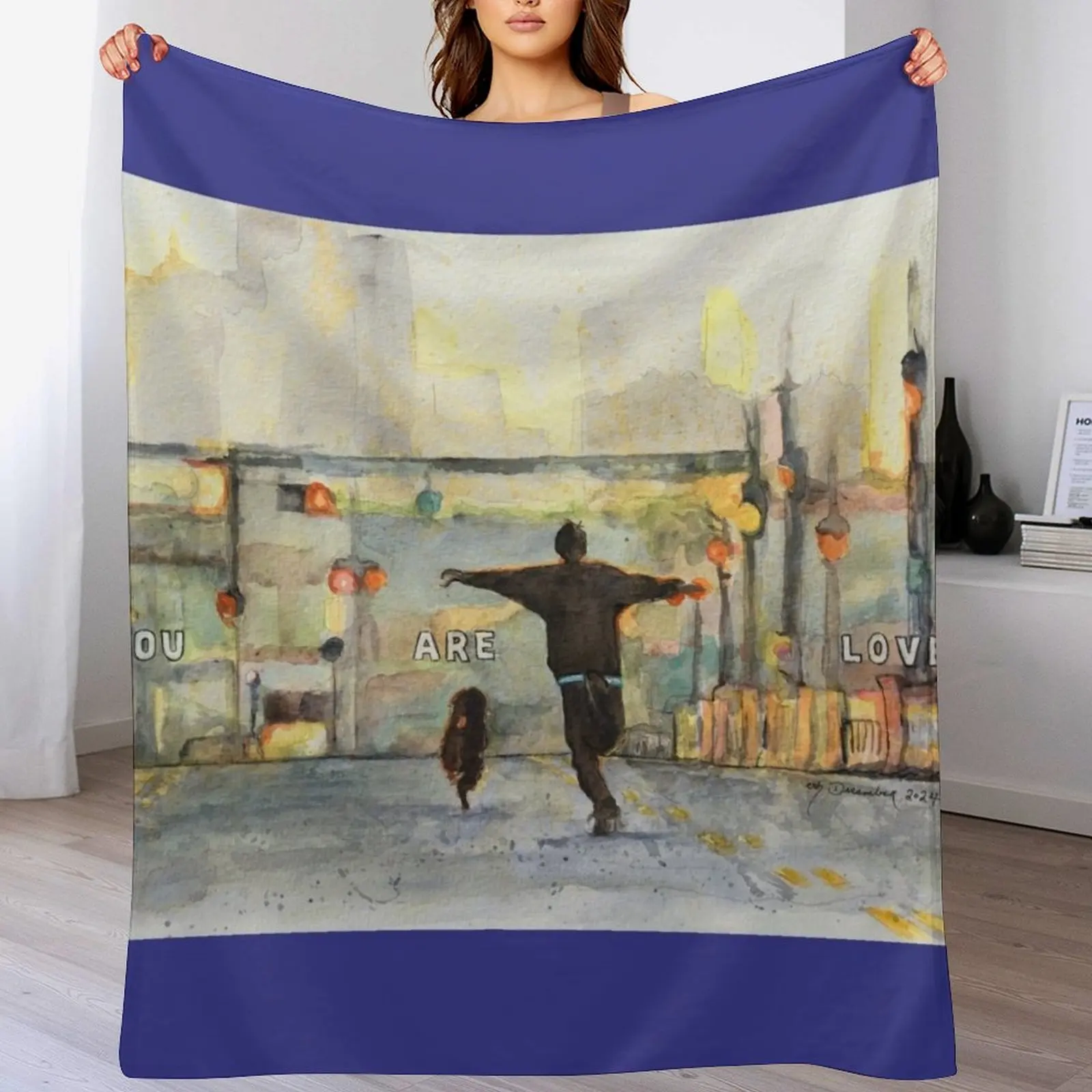 

You Are Loved Throw Blanket Lightweight Warm Blanket for Travel Camping
