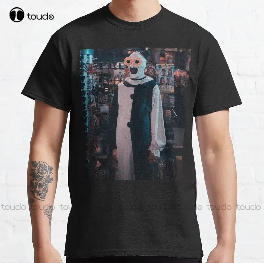 Terrifier 2 Classic T-Shirt Custom Aldult Teen Unisex Digital Printing Tee Shirts Funny Art Streetwear Cartoon Tee Custom Gift