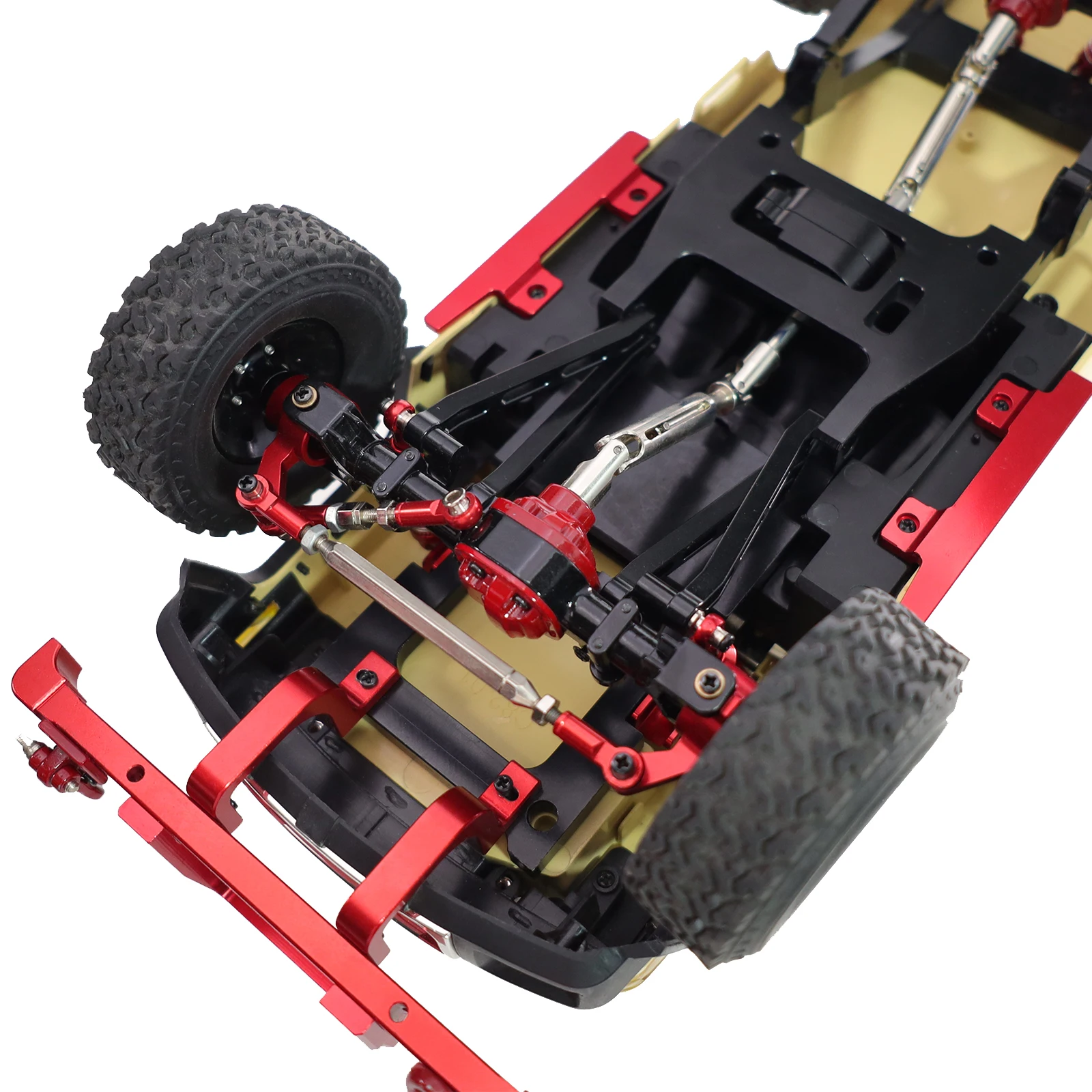 金属製フロントおよびリアアクスルリアプルロッドキット MN モデル 1/12 MN82T LC79 MN82S MN82Pro MN82 リモートコントロールカーアクセサリー用