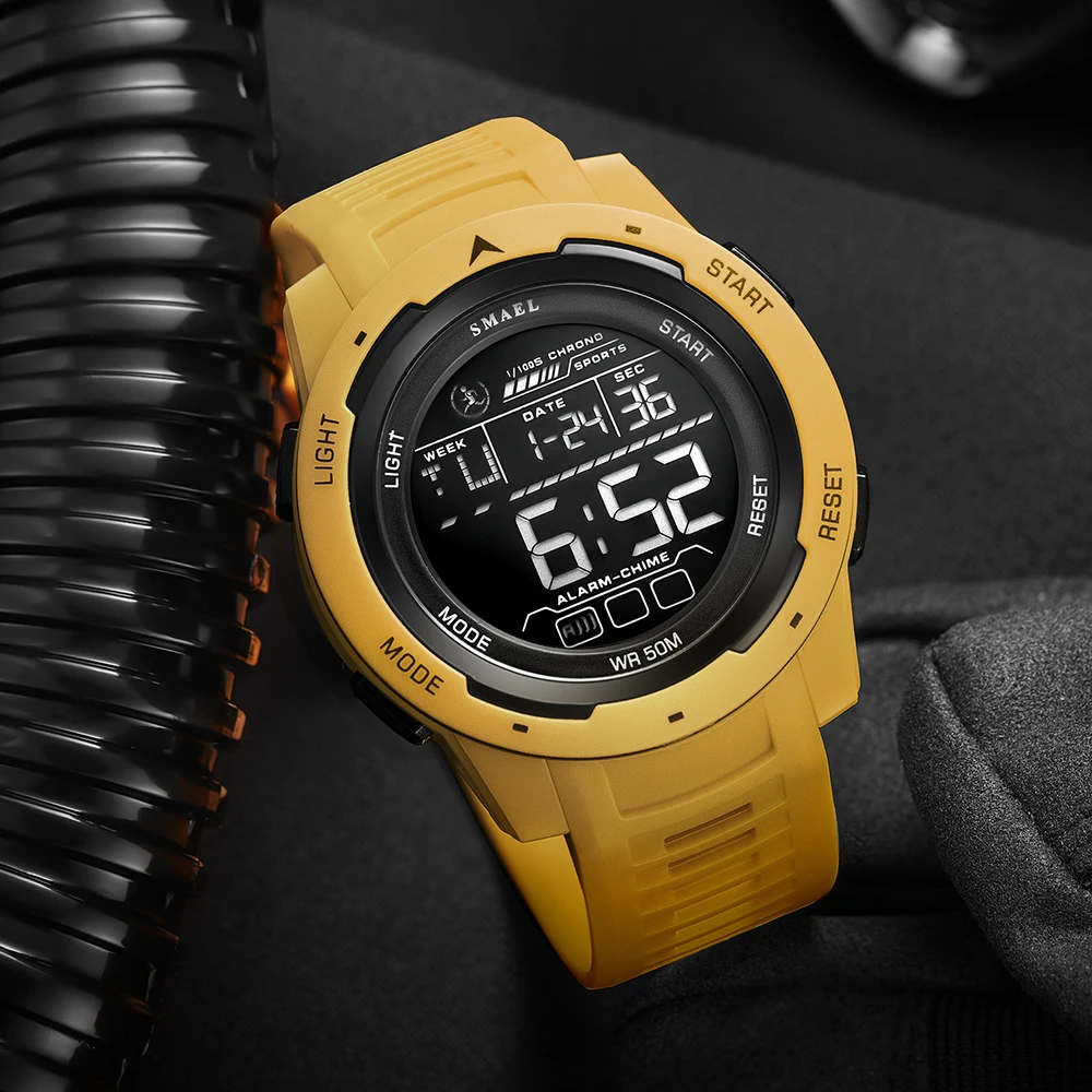 SMAEL 8105 Men's Digital Sport Watch - 50M Waterproof LED Backlight Alarm Stopwatch Chronograph Shock Resistant - view 4