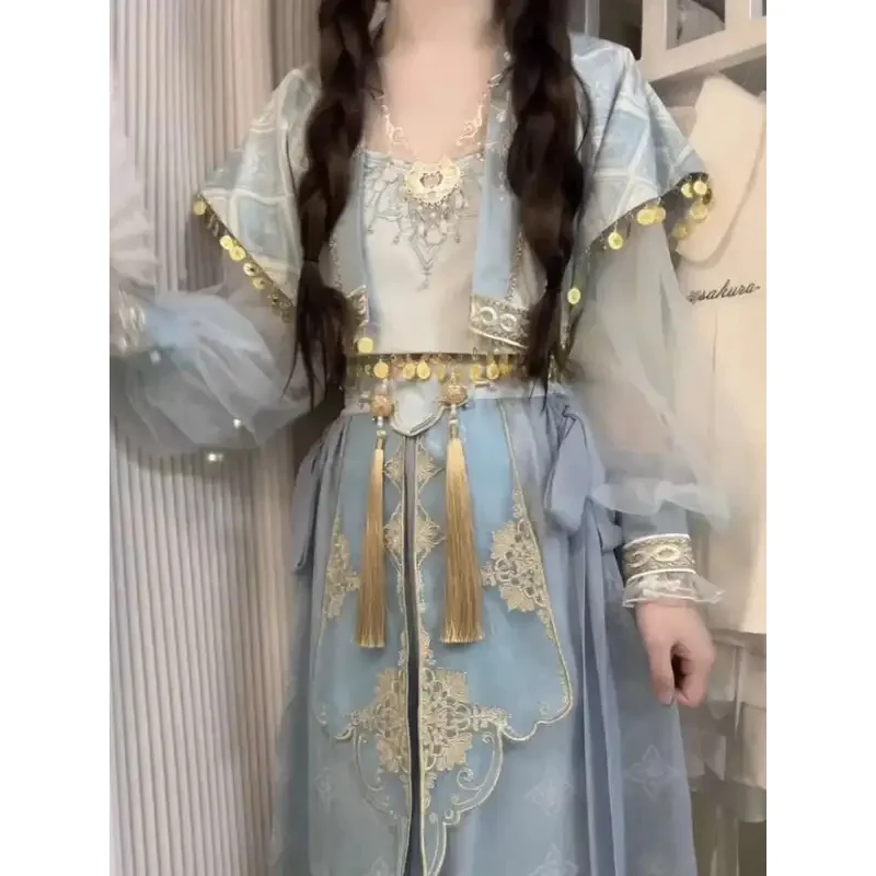 

Hanfu Ancient Costume Cloud Traveler Flying Princess Dunhuang The Western Regions Exotic Style Han Elements Suit Cos Cosplay
