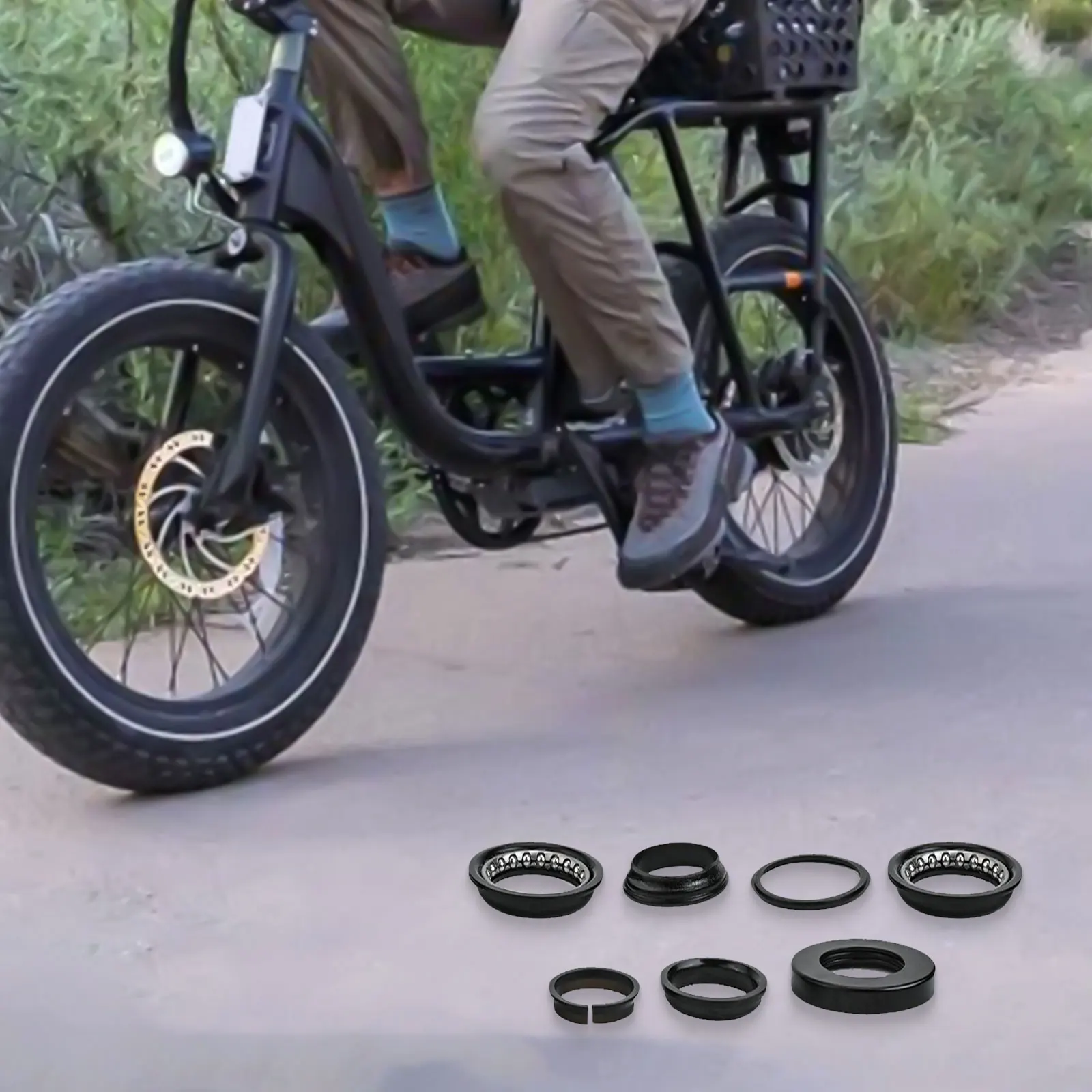 

Для электромобиля, складной аксессуар для скутера Ebike, подшипник для складного скутера, часть велосипеда, простая установка, размер 28,6 мм