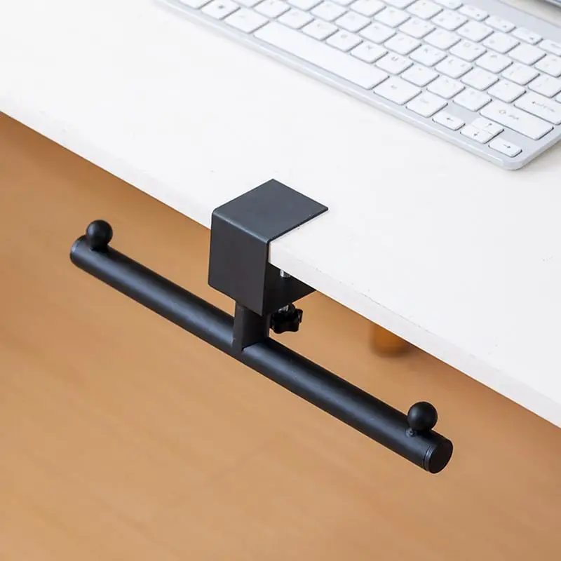 Gancho para soporte de bolso de escritorio, gancho de montaje de escritorio sin perforación para auriculares, colgador de mesa, gancho con abrazadera debajo del escritorio, colgador para auriculares