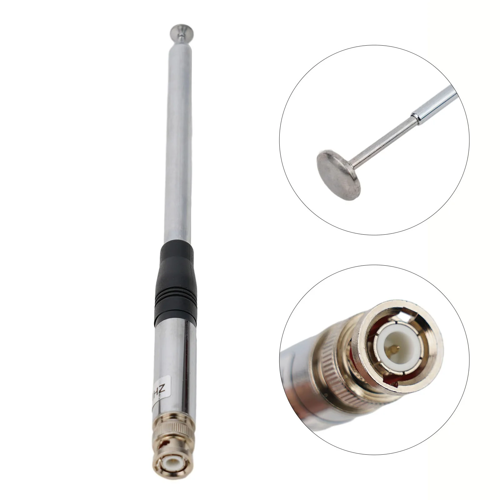 

Telescopic Antenna 27MHz BNC Male 20W Rod Portable Antenna Stainless Steel For Hand Held CB Radios Instrument Parts Accessories