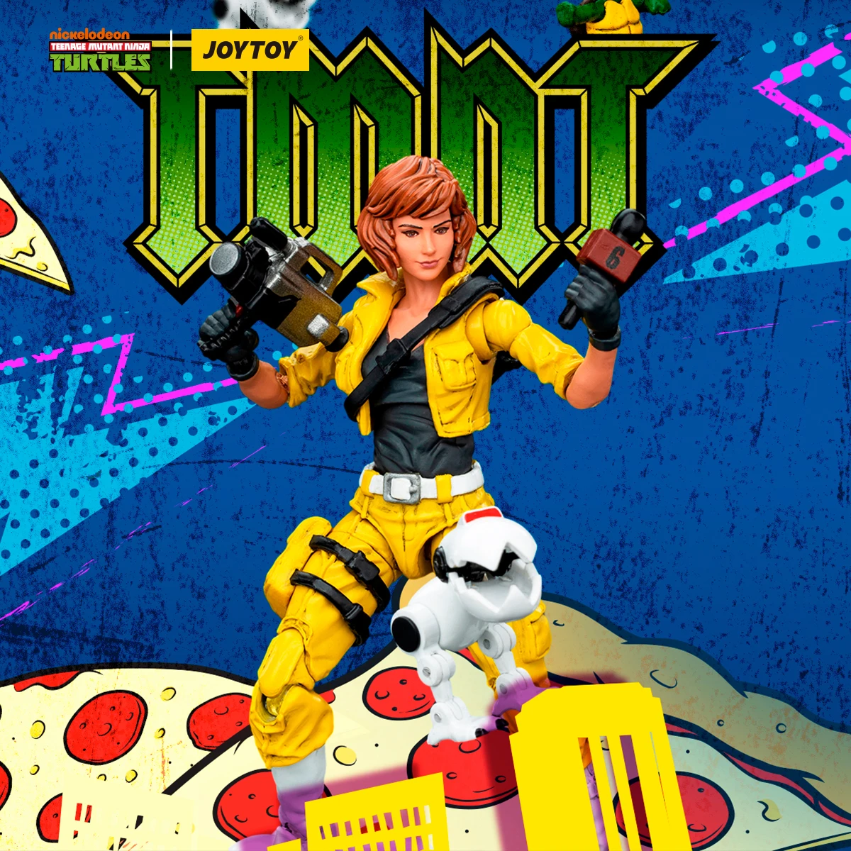 JOYTOY Teenage Mutant Ninja Turtles TMNT Splinter and April O'Neil view 6