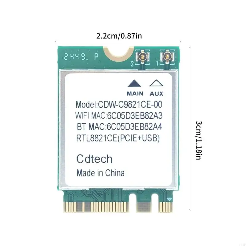 التردد المزدوج RTL8821CE WIFI بطاقة متوافقة 4.2 Compatib K1KF
