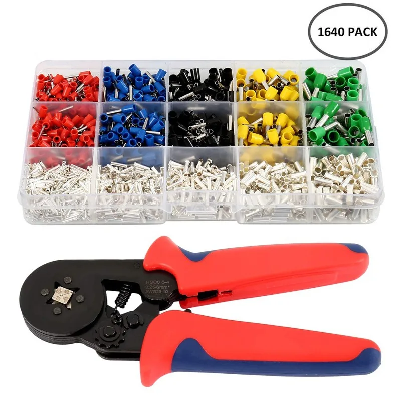 Electrical Wiring Hand Tool, Multi-function VE Tubular Terminal Insulated Crimping Pliers
