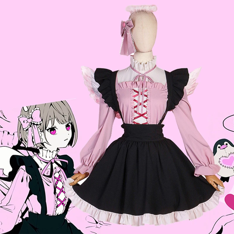 Project Sekai Kiritani Haruka Cosplay Costume Darling Dance Angel Outfit Lolita lovely Skirt C