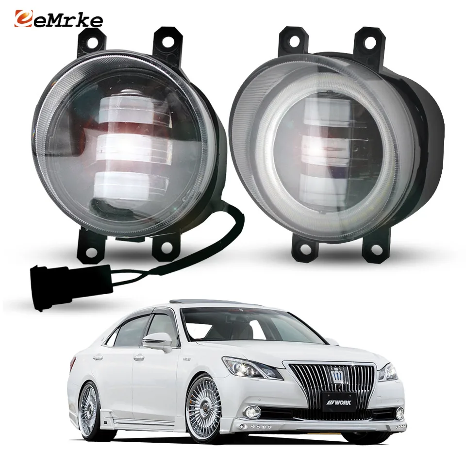NO ERROR Led Fog Light Projector Lens for Toyota Crown S210 2012 