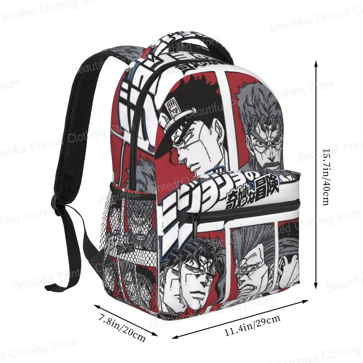 Versatile Backpack Boys Girls Bookbag JoJo Bizarre Adventure Teenage school bag Daily portable bag